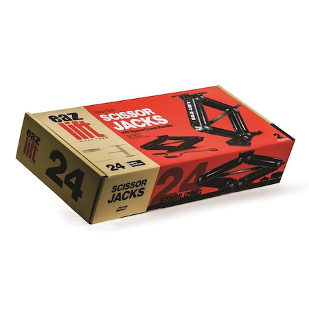 Camco EAZ-LIFT 24IN SCISSOR JACK, 7500LB (2EA) 48830